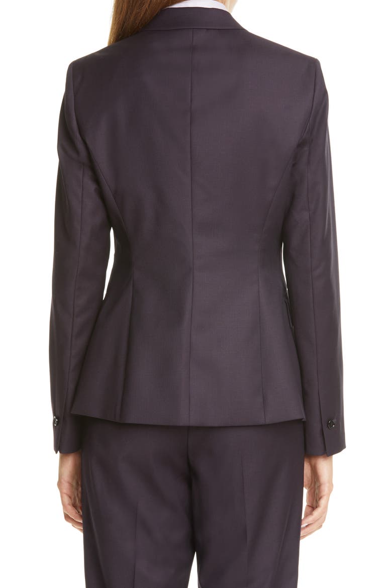 Jesulea Mini Houndstooth Blazer, Alternate, color, GRAPE MINI HOUNDSTOOTH