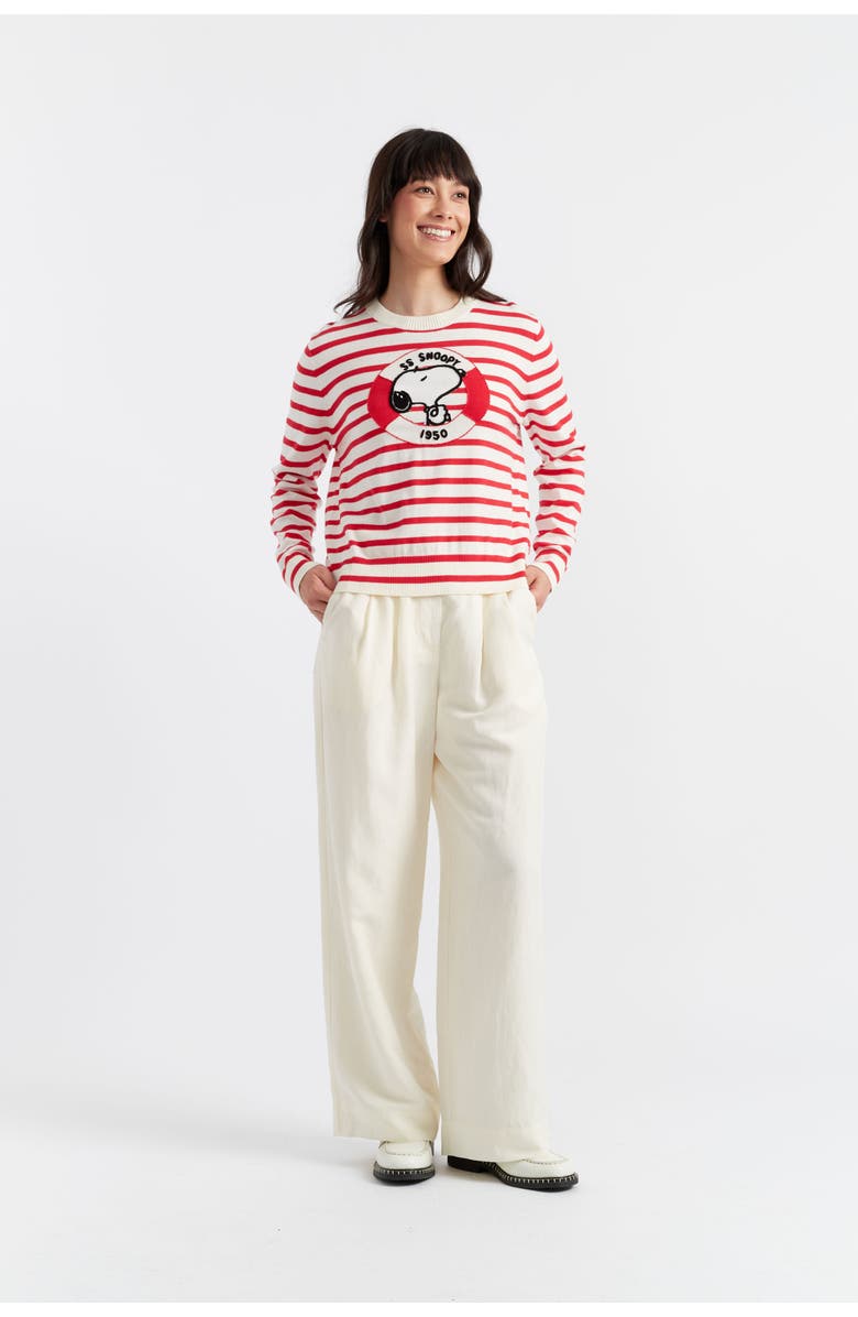 Chinti & Parker Snoopy Nautical Breton Sweater, Alternate, color, 