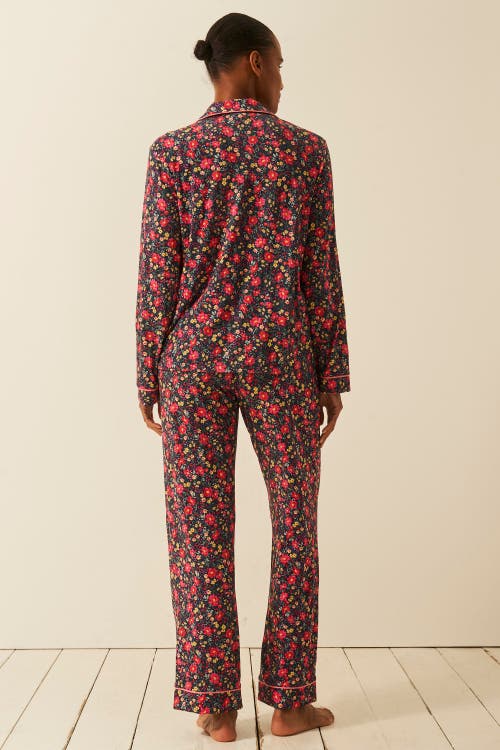 Stripe & Stare Long Pyjama Set In Multi