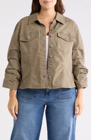Democracy Ruched Sleeve Jacket