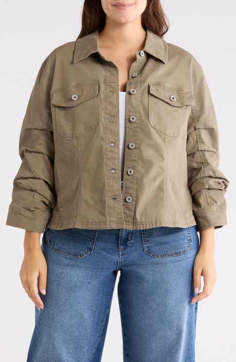 Democracy Ruched Sleeve Jacket