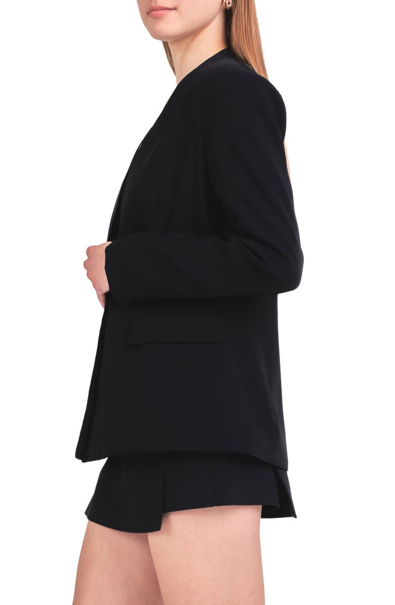 Endless Rose Fitted Sash Blazer, Alternate, color, Black
