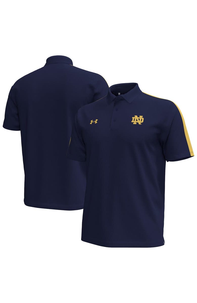 Under Armour Men's Under Armour Navy Notre Dame Fighting Irish Pinnacle Performance Polo, Main, color, 