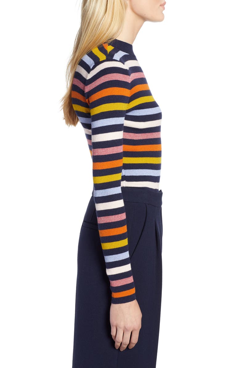 Halogen<sup>®</sup> x Atlantic-Pacific Shimmer Stripe Sweater, Alternate, color, 