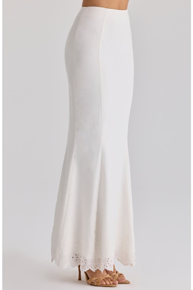 Isorella Eyelet Maxi Skirt, Alternate, color, WHITE