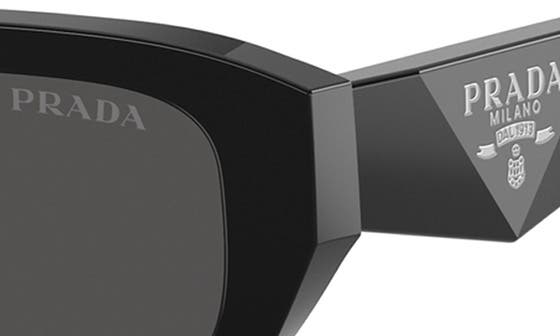 Женские солнцезащитные очки Prada 55mm Rectangular Sunglasses — фото 6