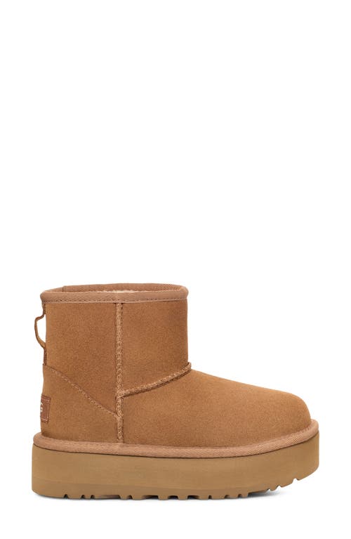 Ugg Girls Classic Mini Platform In Brown