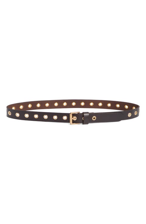 Eyelet Leather Belt