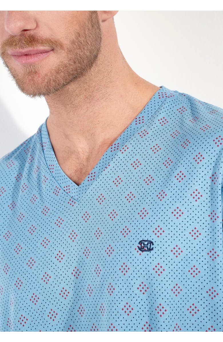 HOM Walter Short Pajama Set, Alternate, color, Blue Print