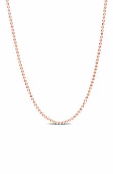 1.5mm Oval Ball Chain Necklace