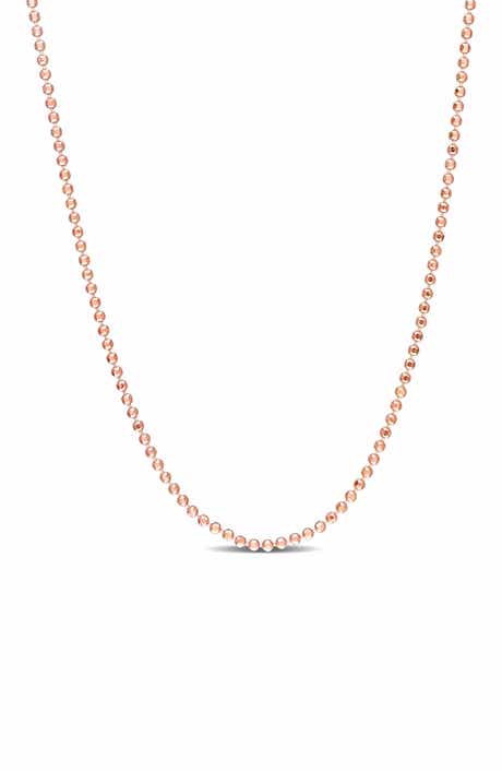 1.5mm Oval Ball Chain Necklace