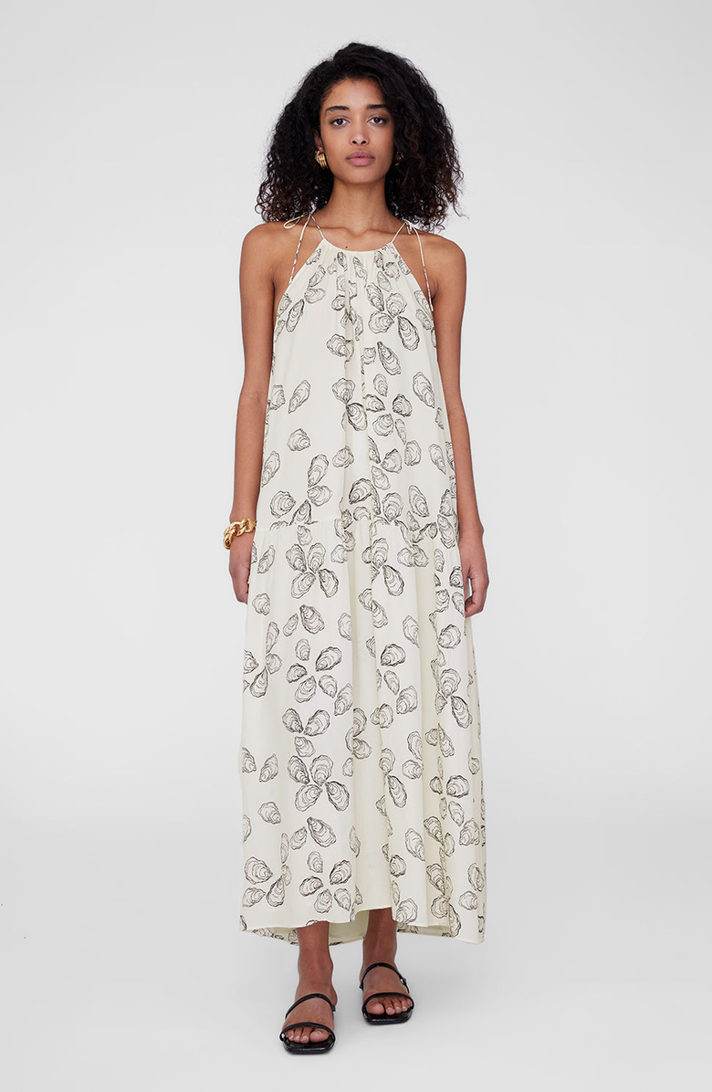 ANINE BING Santana Dress, Main, color, Bone Oyster