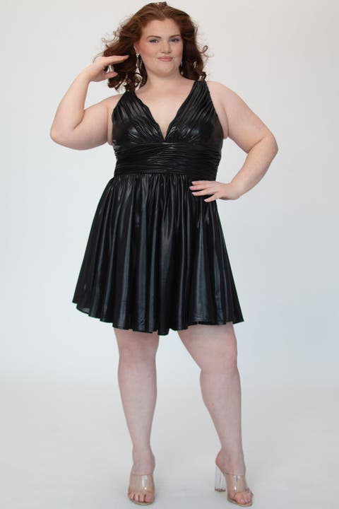 Bra-friendly Iridescent A-line Party Dress