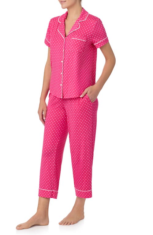 Kate Spade New York 2pc Pajama Set In Pink/white