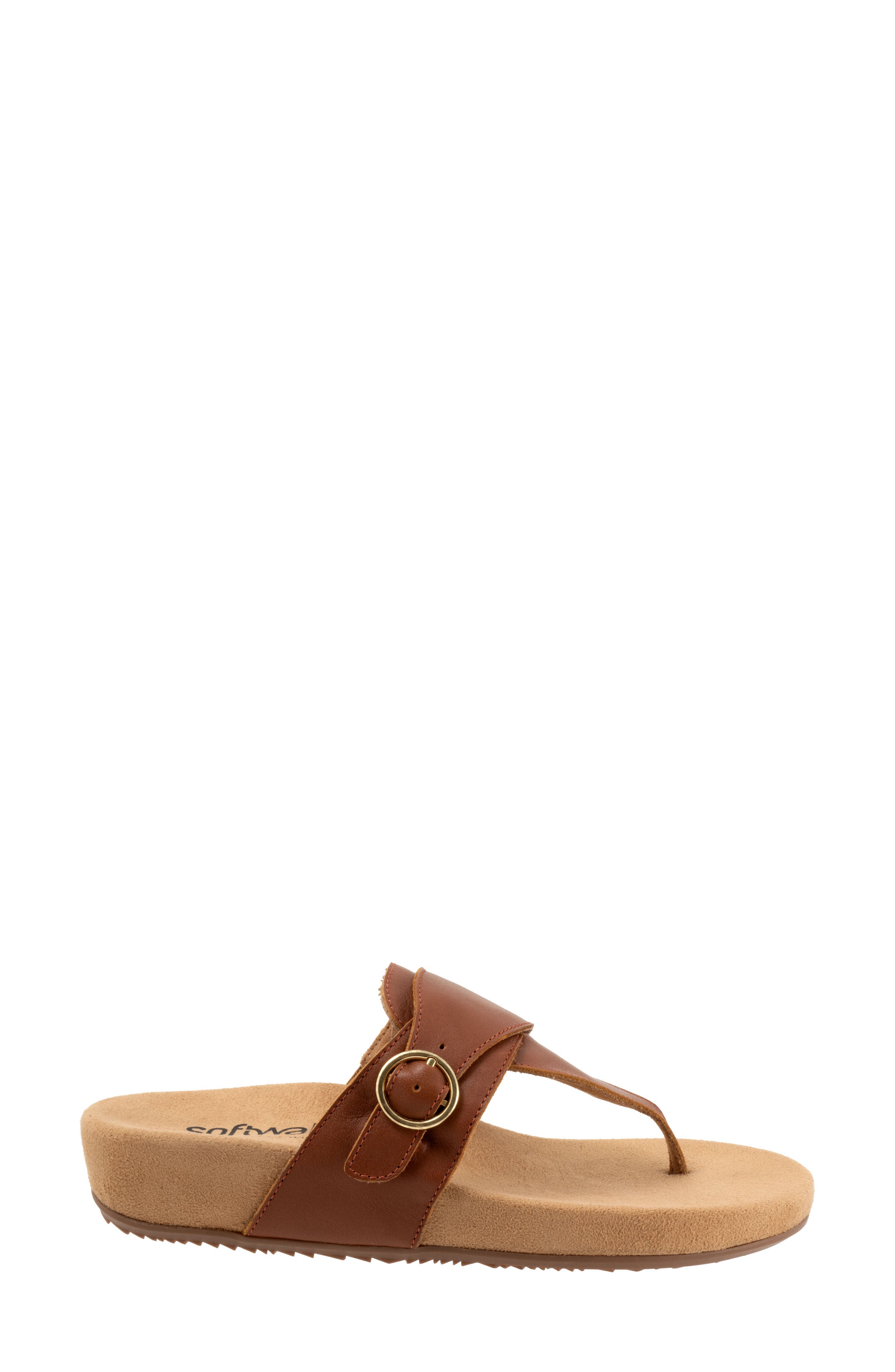SoftWalk<sup>®</sup> Belize T-Strap Sandal, Alternate, color, Luggage