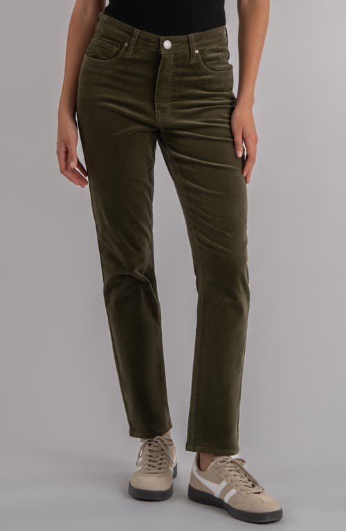 Kut From The Kloth Rachael High Waist Corduroy Mom Jeans In Green