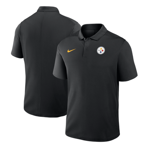 Men's Nike Black Pittsburgh Steelers Dri-FIT Victory Polo