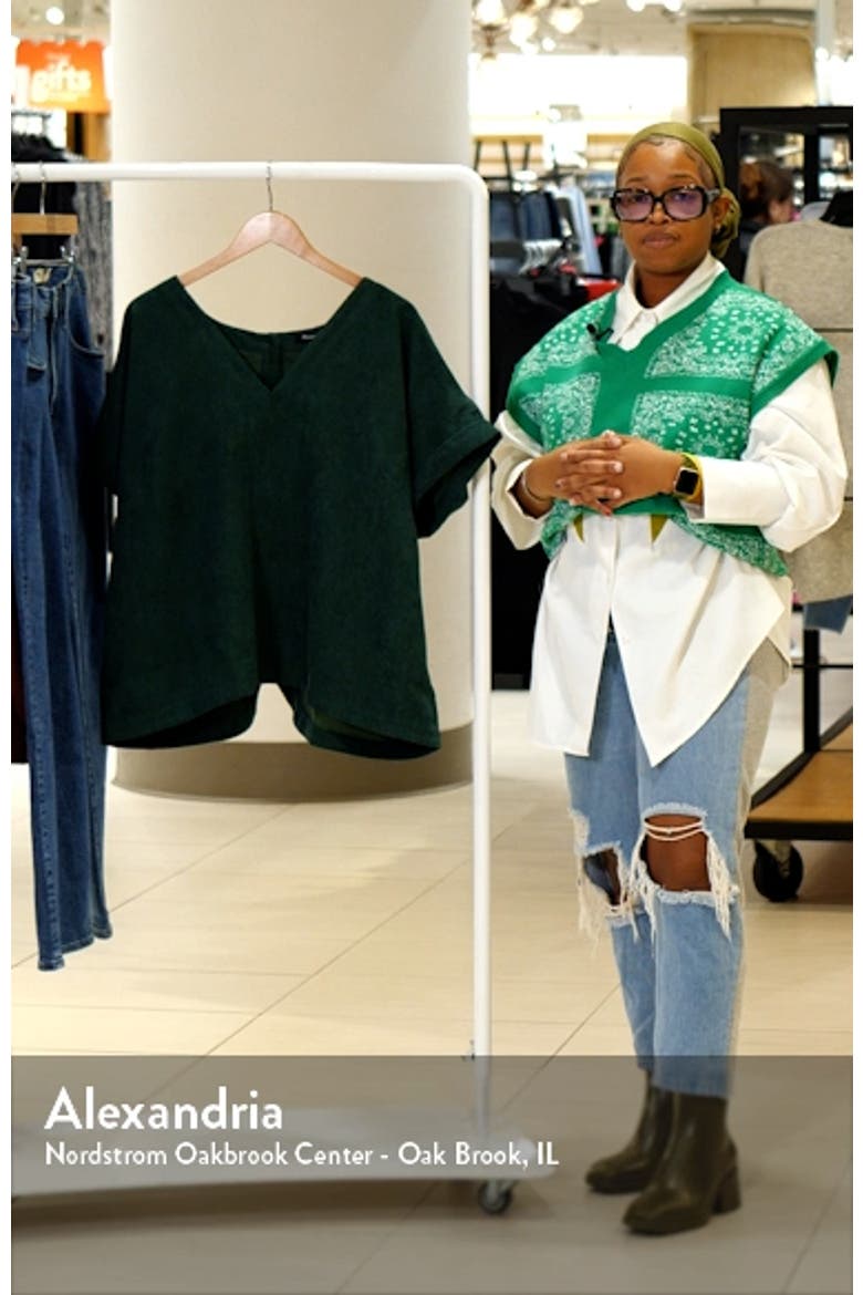 Renata V-Neck Corduroy Top video