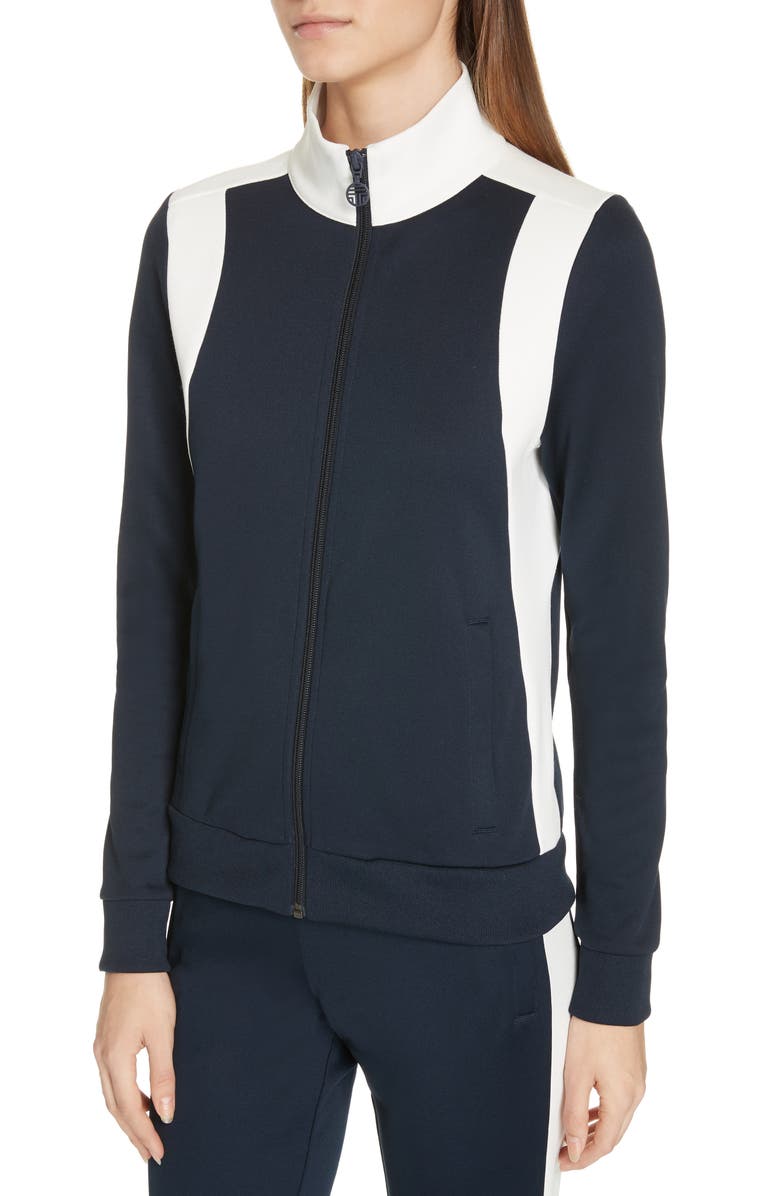 Tory Sport by Tory Burch Colorblock Track Jacket, Alternate, color,