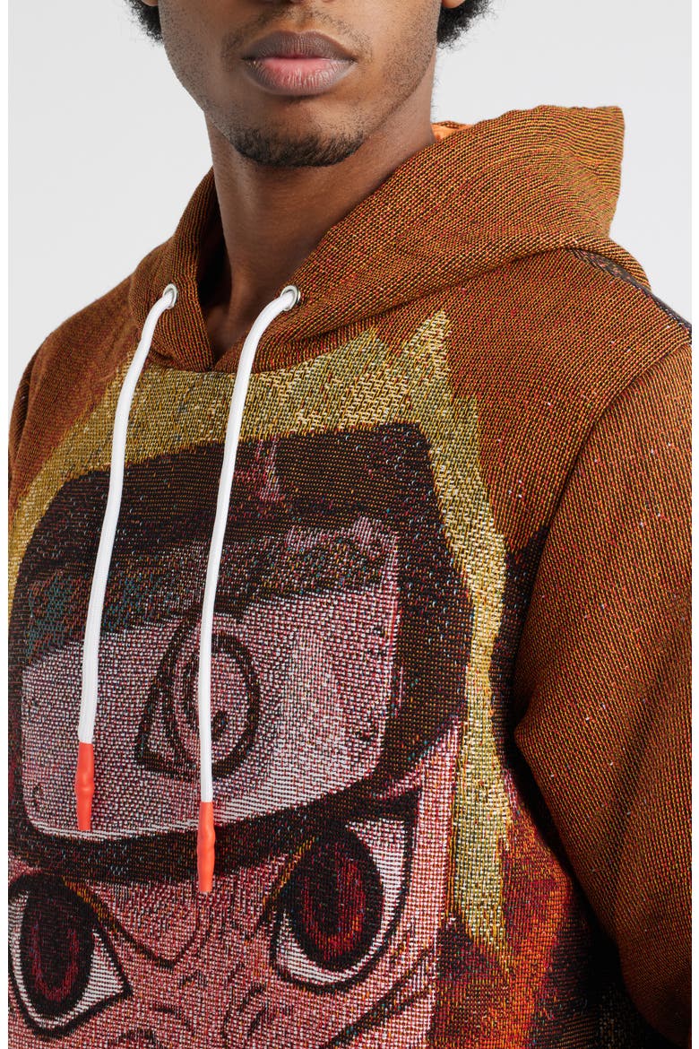 Kid Naruto Kyubi Hoodie, Alternate, color, BROWN