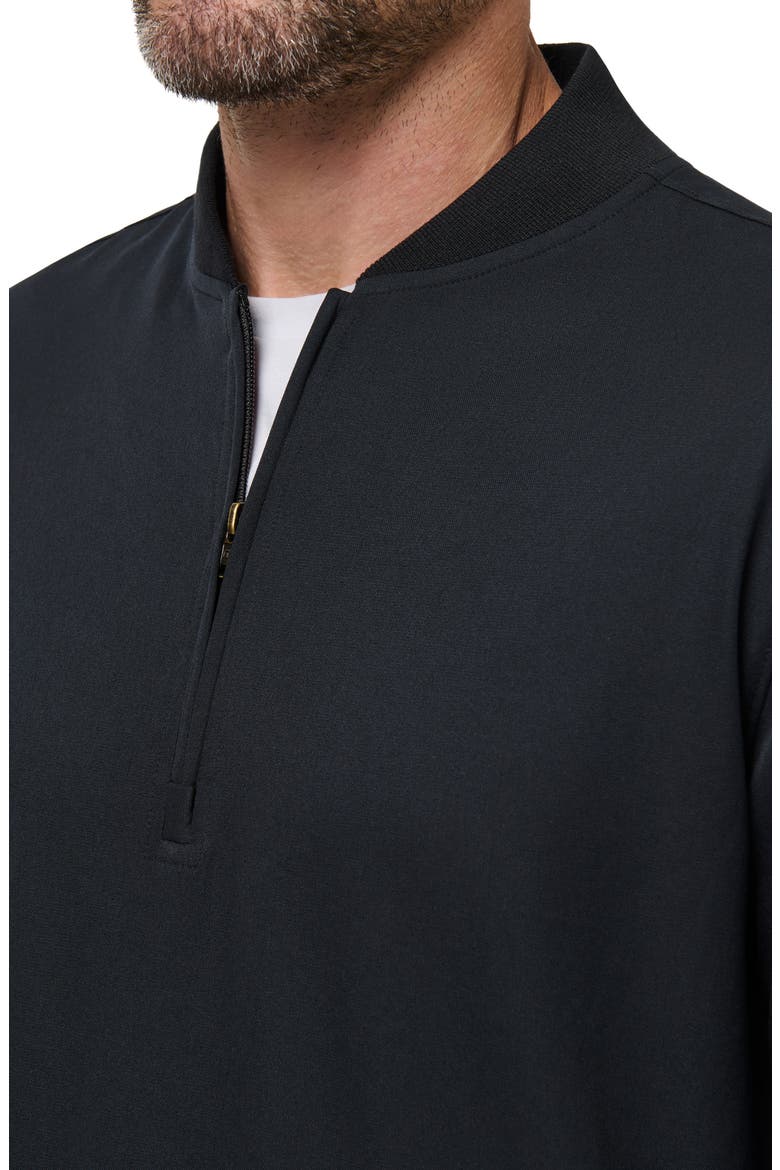Highway Quarter Zip Pullover, Alternate, color, BLACK