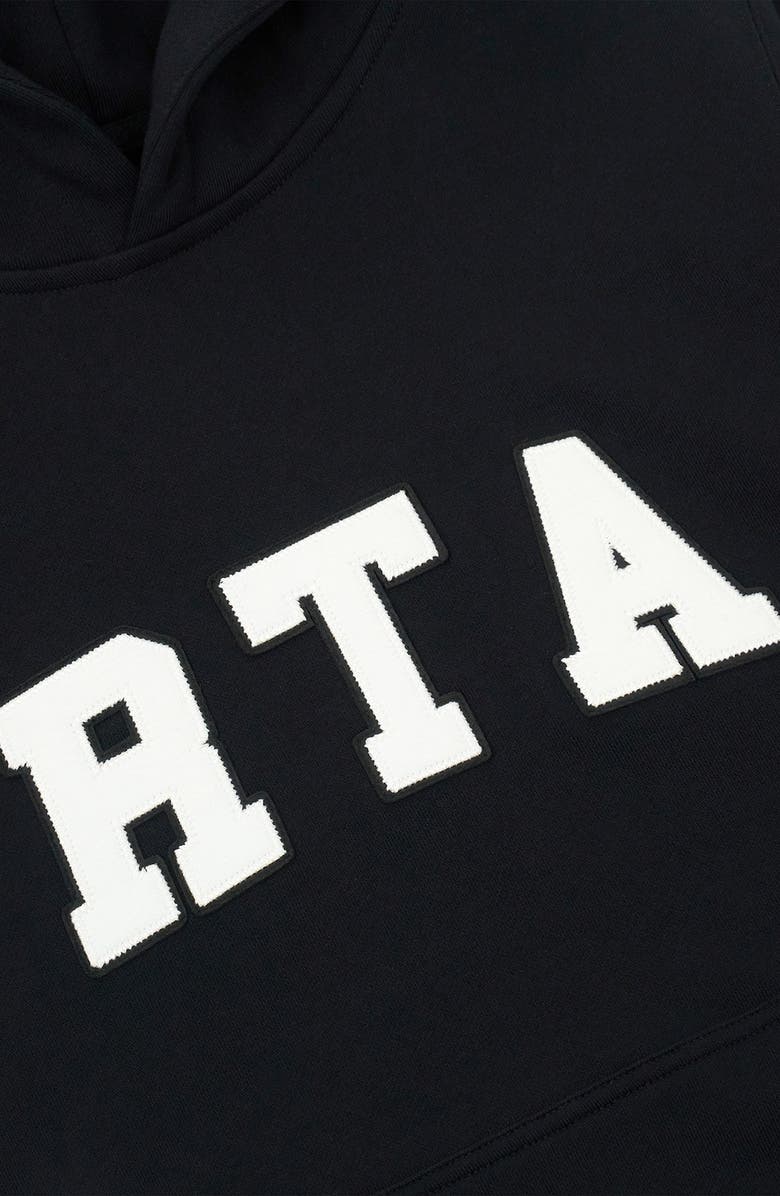 RtA Kids' Eden Collegiate Logo French Terry Hoodie, Alternate, color, Black Collegiate