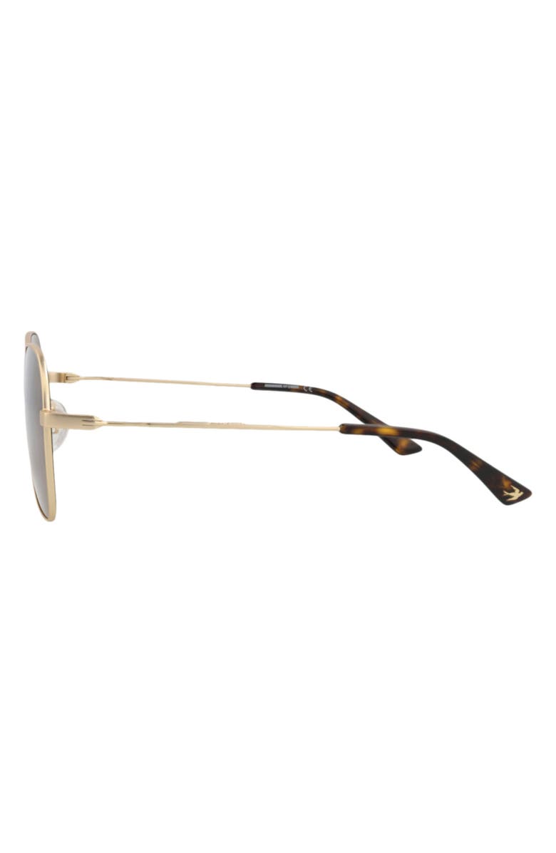 MCQ 55mm Aviator Sunglasses, Alternate, color, Gold Gold Brown