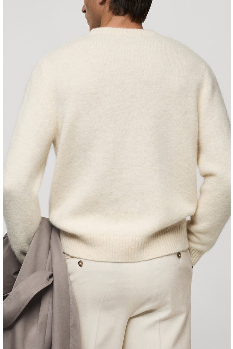 Crewneck Knit Sweater, Alternate, color, ECRU