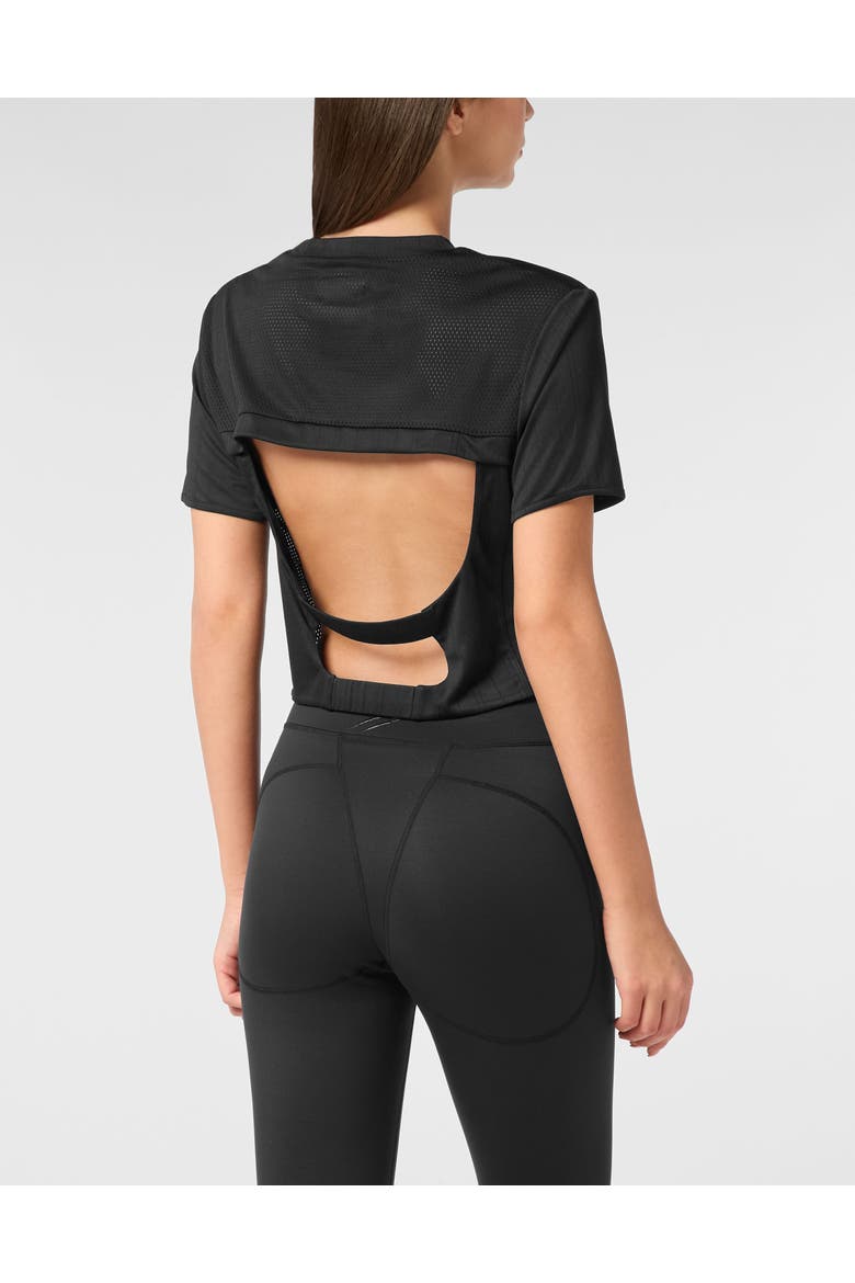 T-Shirt Round Neck Women, Alternate, color, black