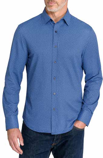 Medallion Geometric Slim Fit Pique Shirt