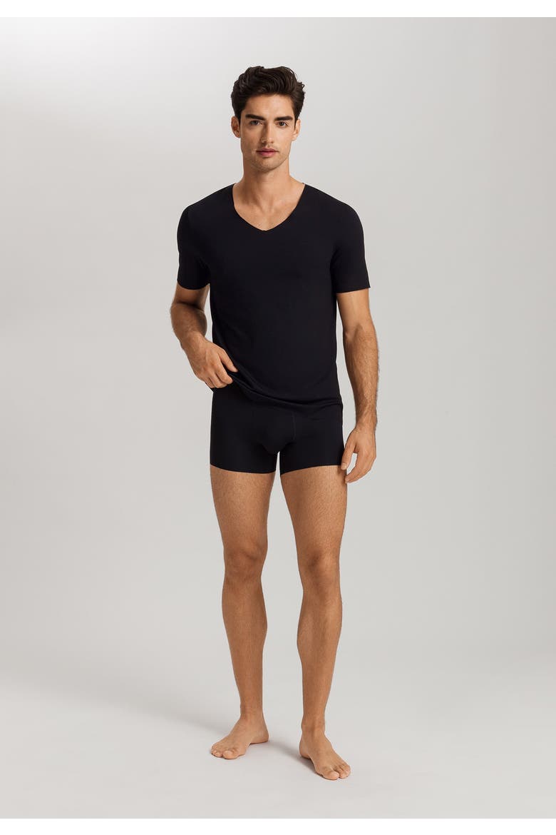 Clean Cut Seamless V-Neck T-Shirt, Alternate, color, Black