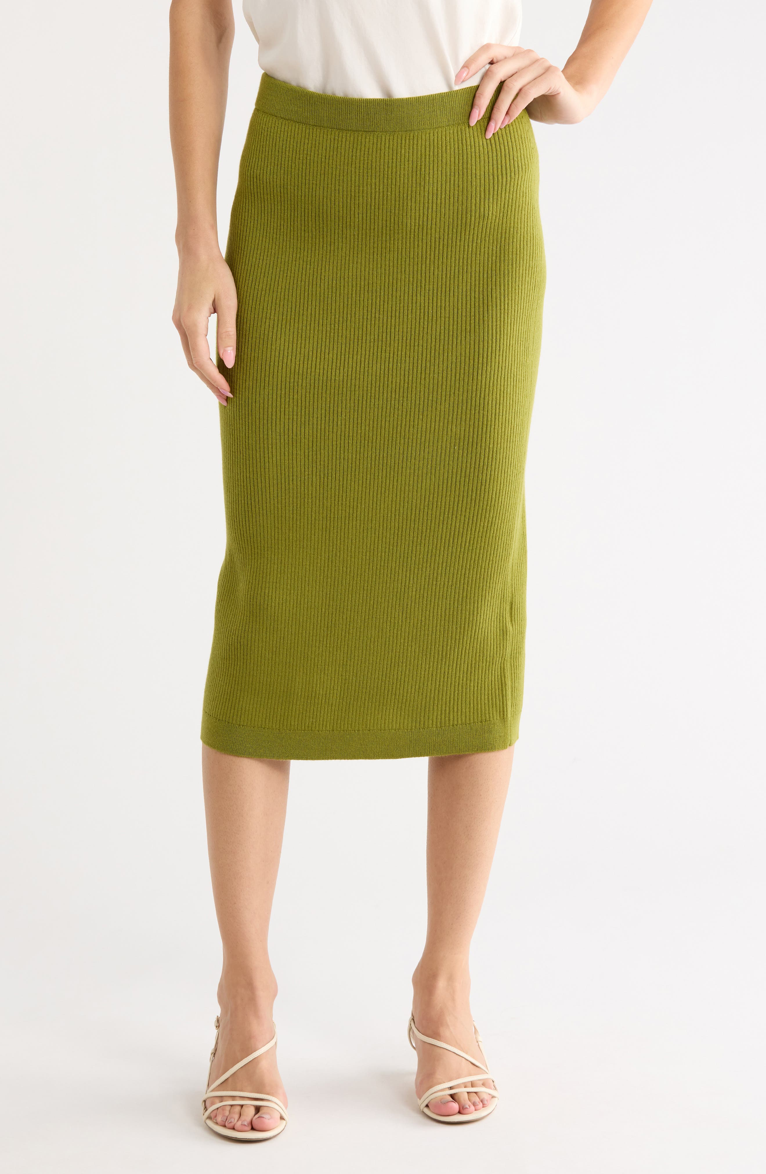 Micah Rib Midi Skirt