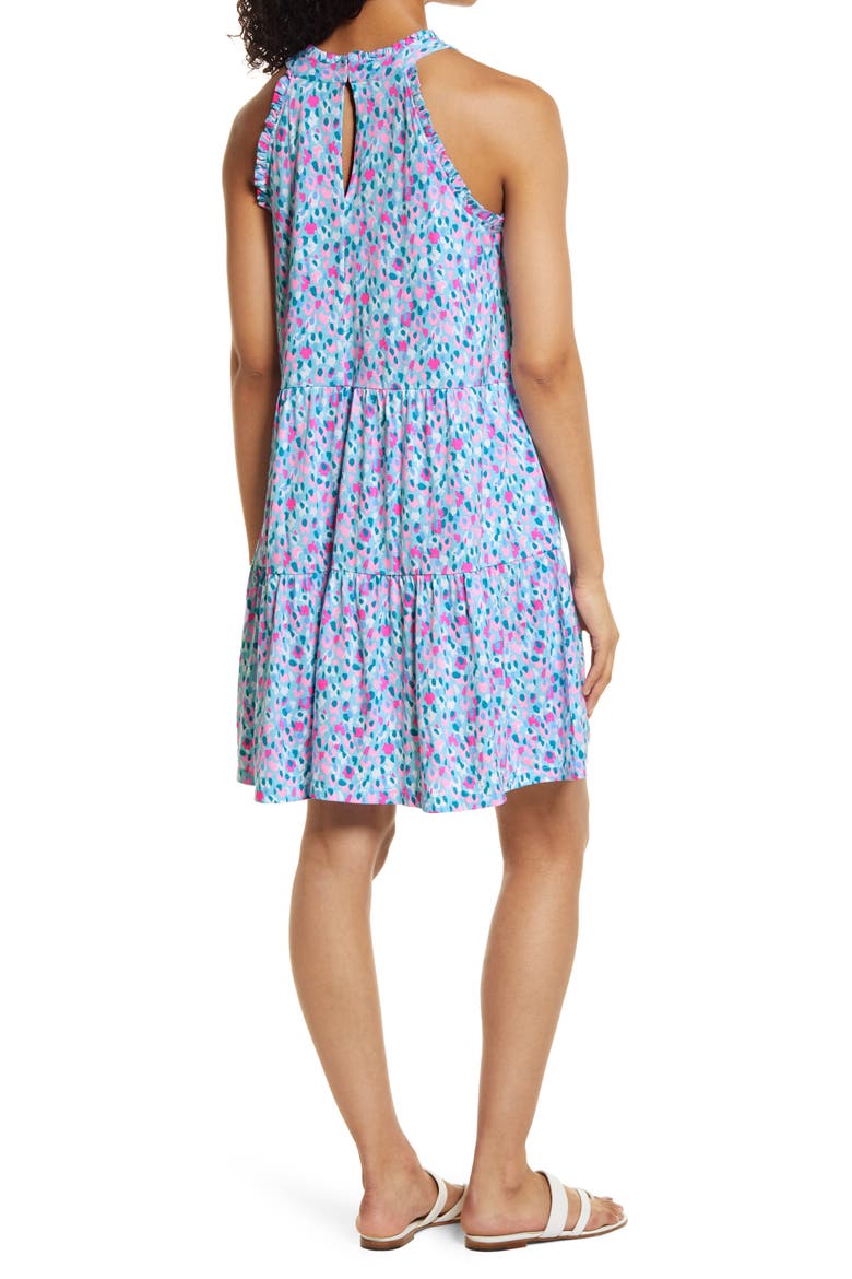 Jerrica Dot Print Sleeveless Dress, Alternate, color, MULTI HOTTIE DOTTIE