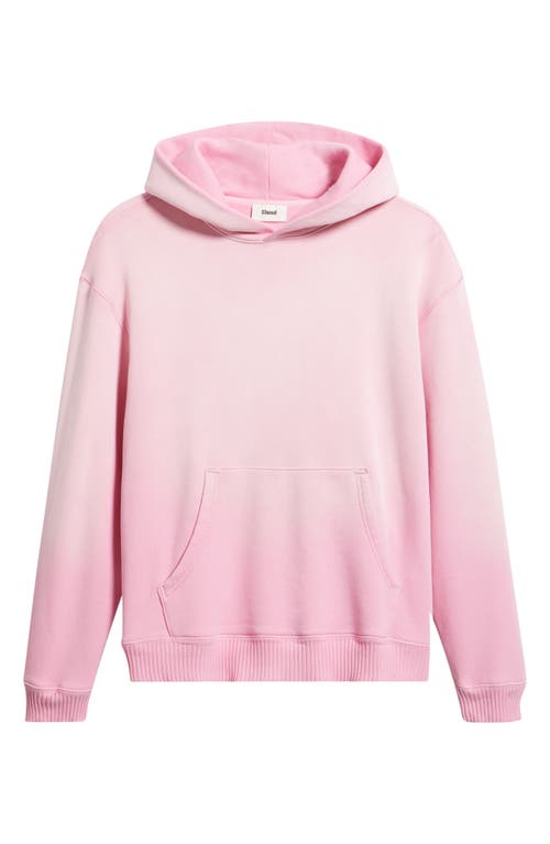 Elwood Core Oversize Organic Cotton Brushed Terry Hoodie In Pink