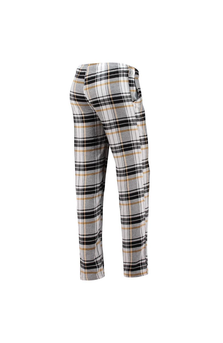 CONCEPTS SPORT Women's Concepts Sport Black/Gold New Orleans Saints Accolade Flannel Pants, Alternate, color, Black