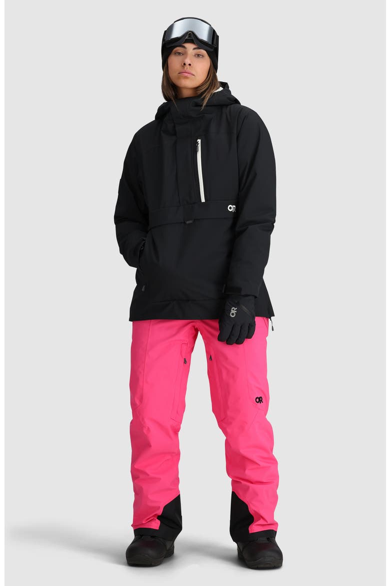Snowcrew Anorak, Alternate, color, BLACK/SNOW