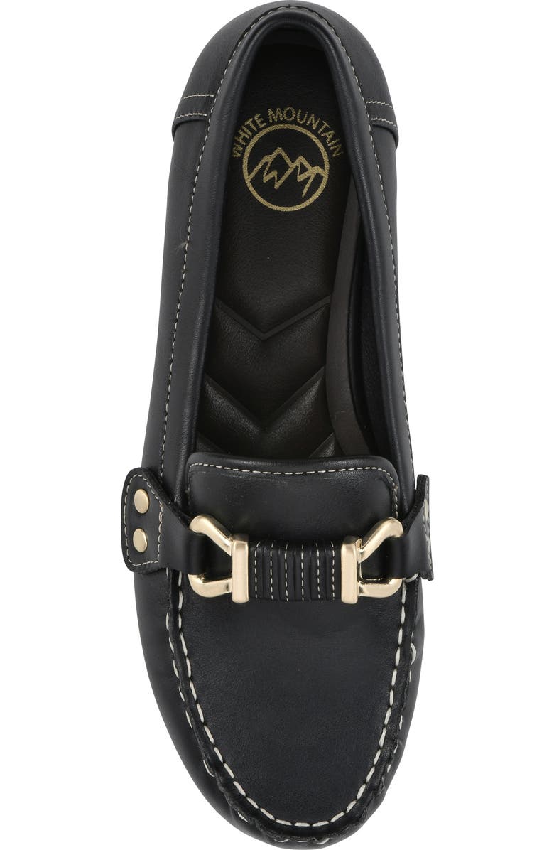 White Mountain Footwear Wayside Bit Loafer, Alternate, color, Black/Smooth