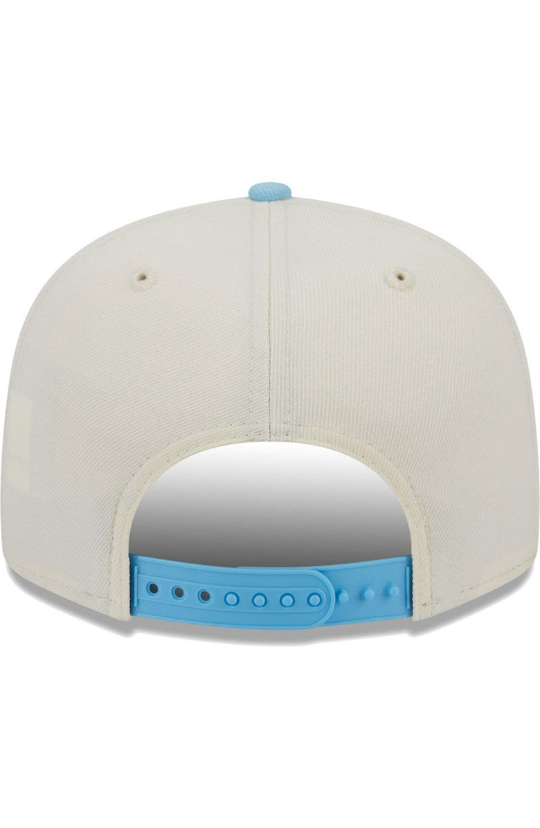New Era Men's New Era Cream/Light Blue Los Angeles Chargers Two-Tone Color Pack 9FIFTY Snapback Hat, Alternate, color, 