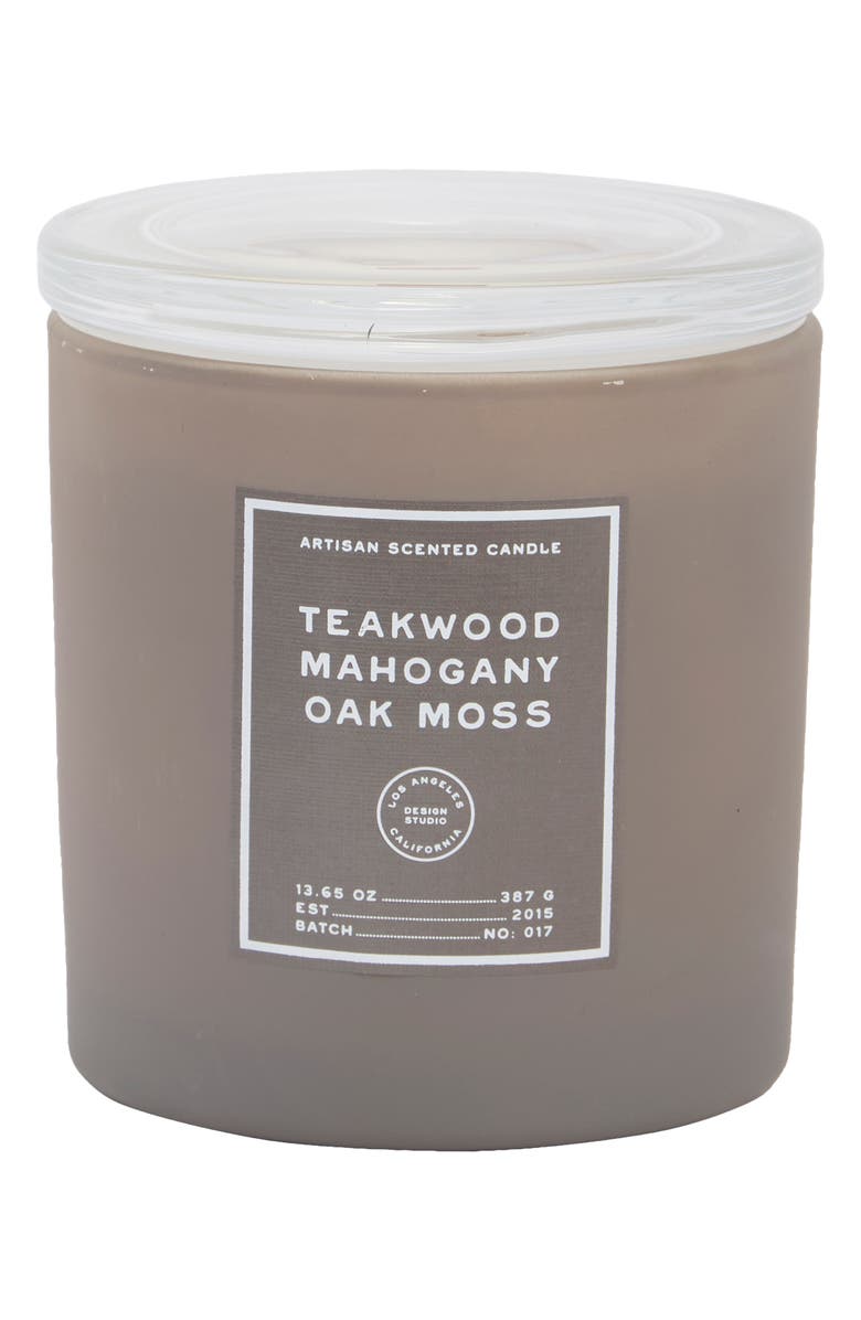 PORTOFINO CANDLES Teakwood Mahogany Oak Moss Candle, Main, color, Teakwood Mahogany