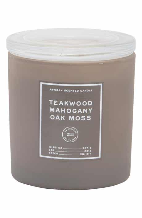 PORTOFINO CANDLES Teakwood Mahogany Oak Moss Candle
