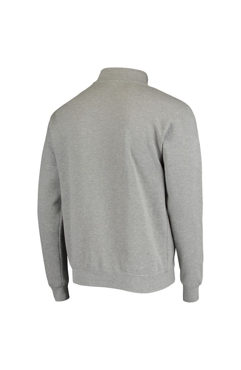 COLOSSEUM Men's Colosseum Heathered Gray BYU Cougars Tortugas Logo Quarter-Zip Jacket, Alternate, color, 