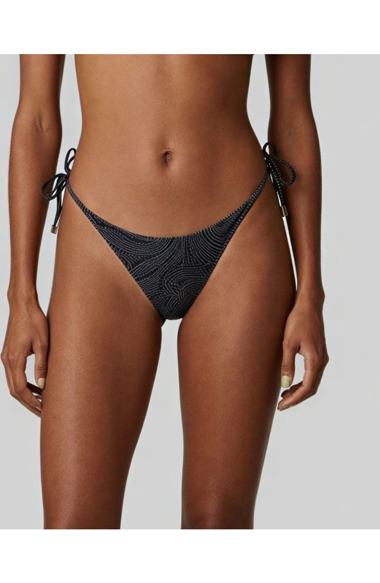 Lords of Harlech Crochet Paisley Womens Bikini Bottom, Main, color, Crochet Paisley Caviar