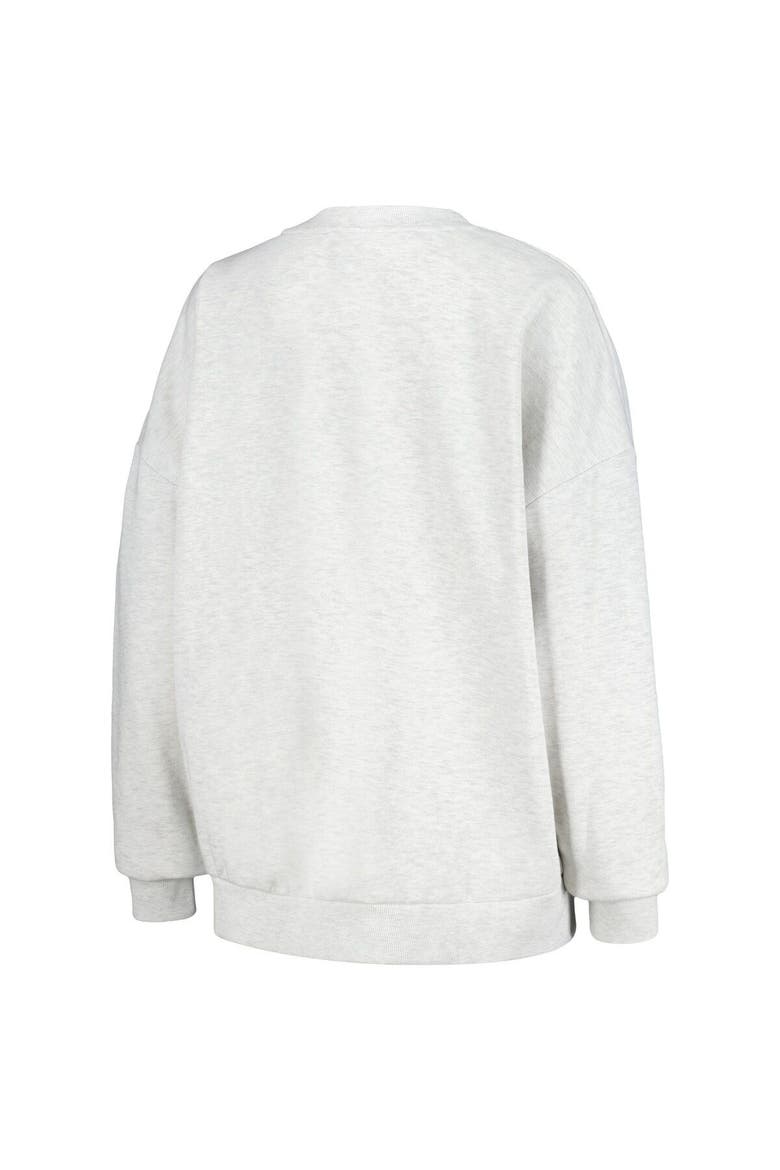Women's Gameday Couture Ash Nebraska Huskers Team Effort Pullover Sweatshirt & Shorts Sleep Set, Alternate, color, Ash