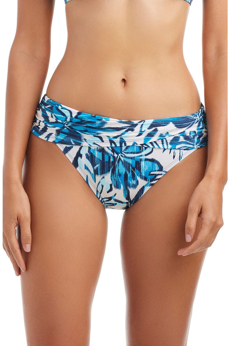 Sarong Hipster Bikini Bottoms, Main, color, BLUE MULTI