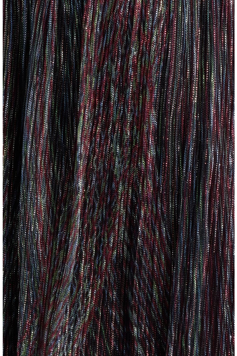 Metallic Tiered Midi Dress, Alternate, color, COPPER MULTI