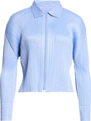 Pleats Please Issey Miyake Monthly Colors August Pleated Zip Top