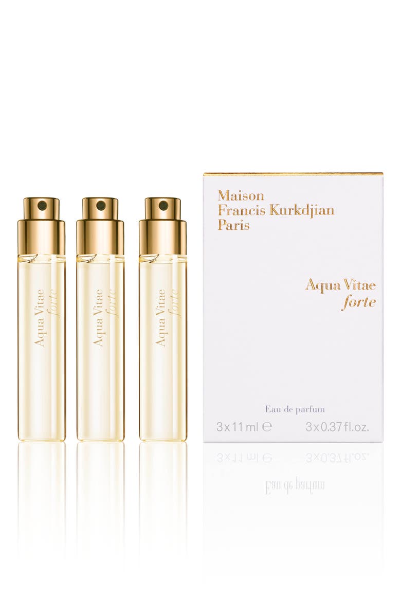 Maison Francis Kurkdjian Paris Aqua Vitae Forte Eau de Parfum Refill Trio, Main, color,