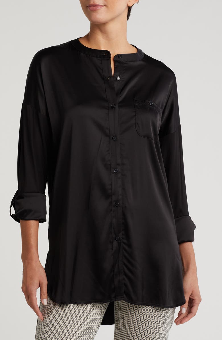 Lysse Eco Satin Tunic Shirt, Main, color,