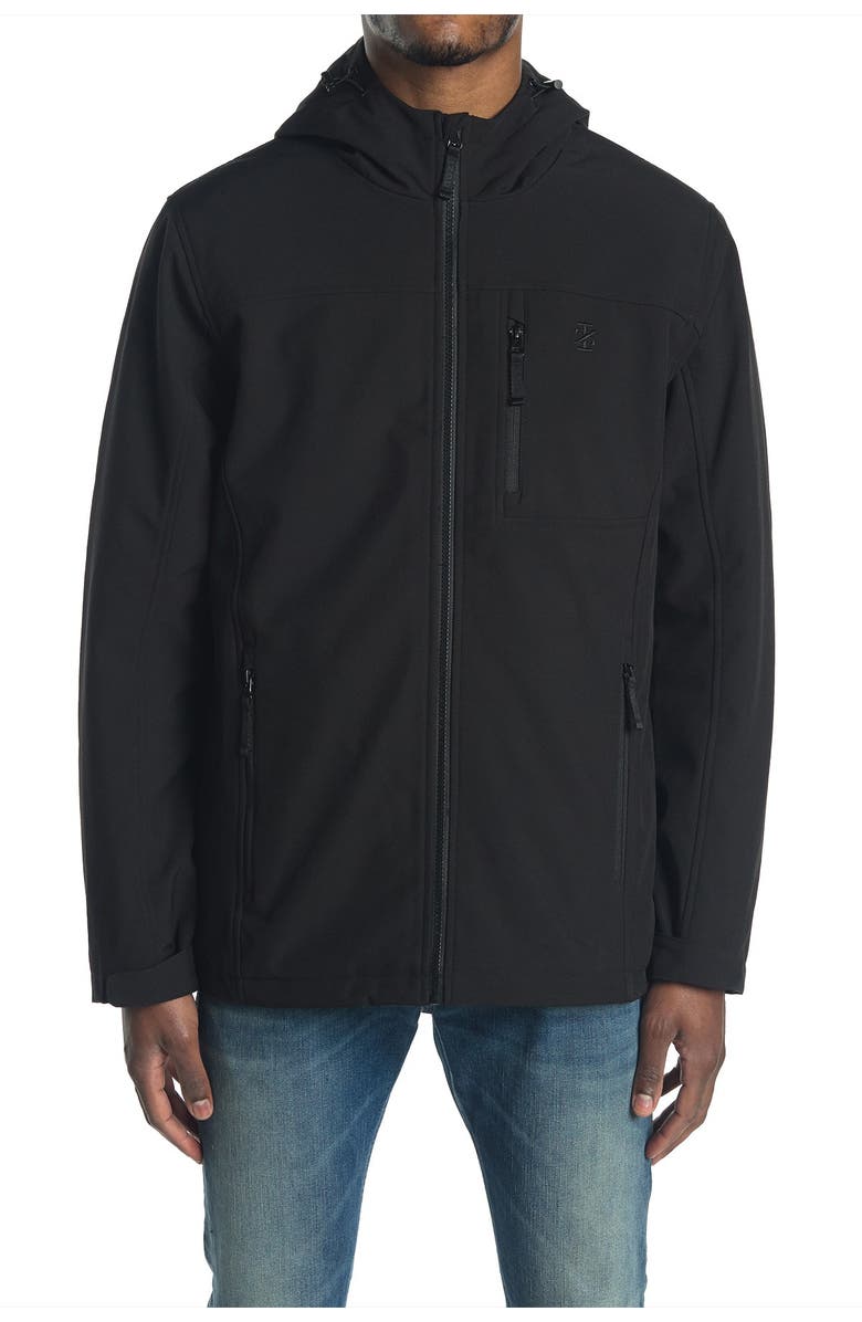 IZOD Faux Shearling Lined Hooded Jacket, Alternate, color, 