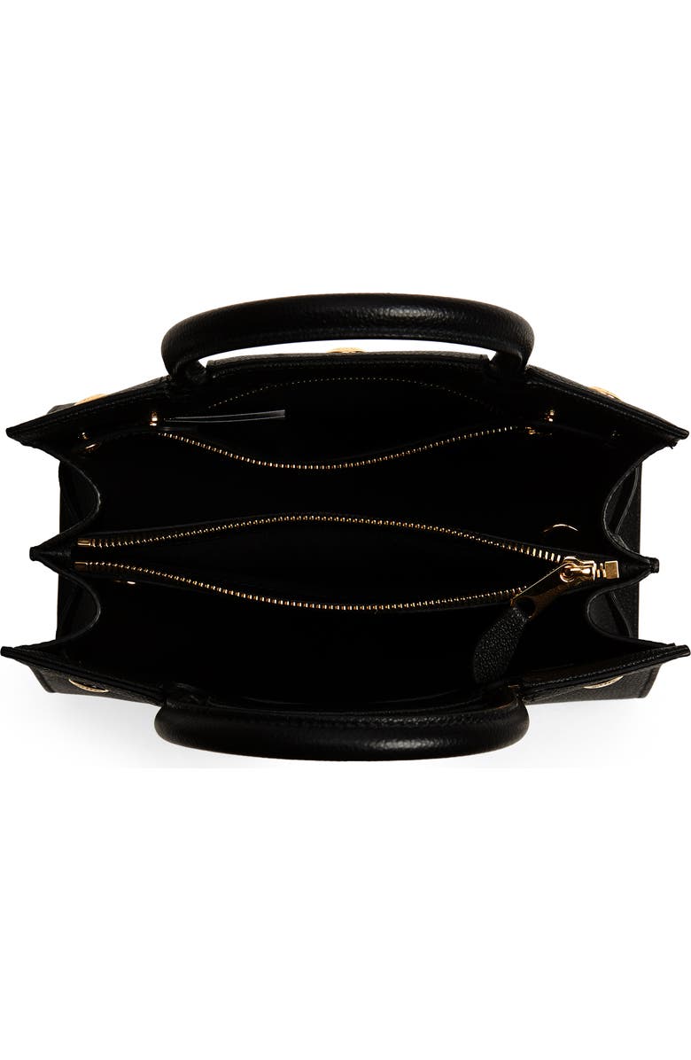 Burberry Mini Title Two-Handle Leather Bag, Alternate, color,